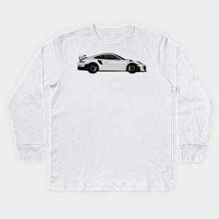 GT2RS Side Grey Kids Long Sleeve T-Shirt